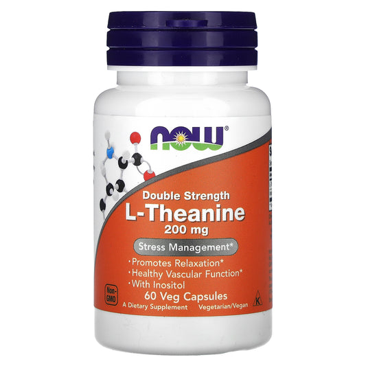 L-THEANINE TEANINA 200 MG - NOW FOODS