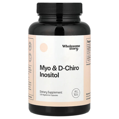 Myo & D-Chiro Inositol 40:1 Ratio 120 capsules Wholesome Story