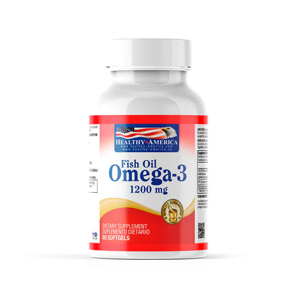 Omega 3 Fish Oil 1200 mg 60 - Healthy America