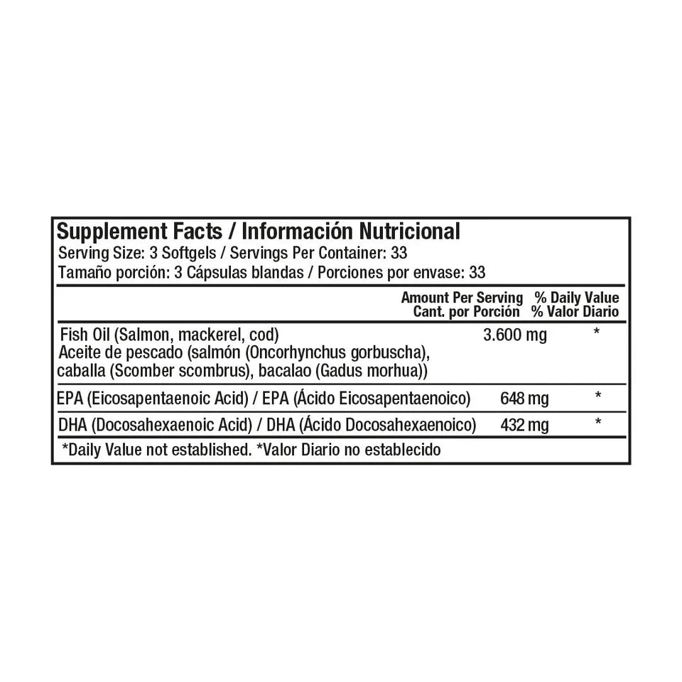 Omega 3 Fish Oil 1200 mg 100 - Healthy America
