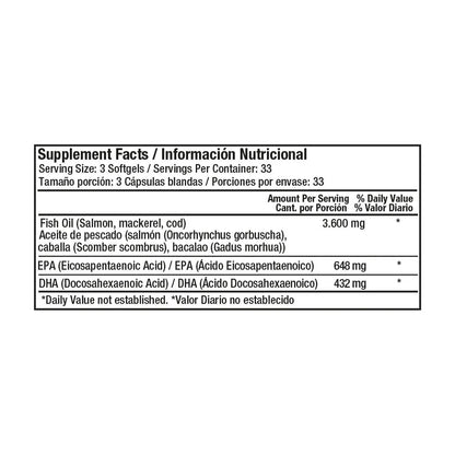 Omega 3 Fish Oil 1200 mg 100 - Healthy America