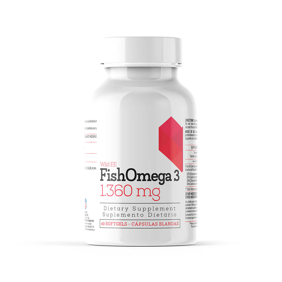 Fish Omega 3 1360 mg 60 Softgels - Healthy America