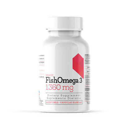 Fish Omega 3 1360 mg 60 Softgels - Healthy America