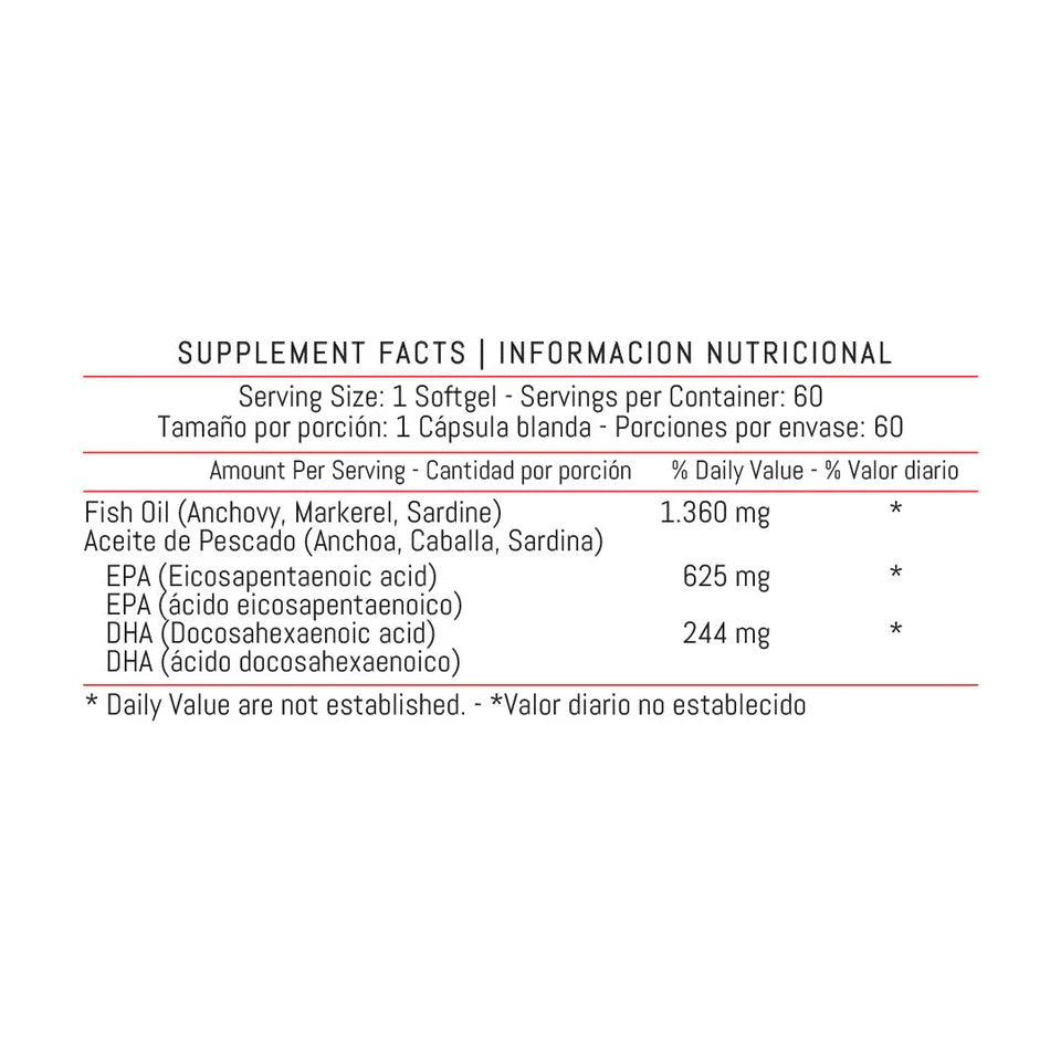 Fish Omega 3 1360 mg 60 Softgels - Healthy America