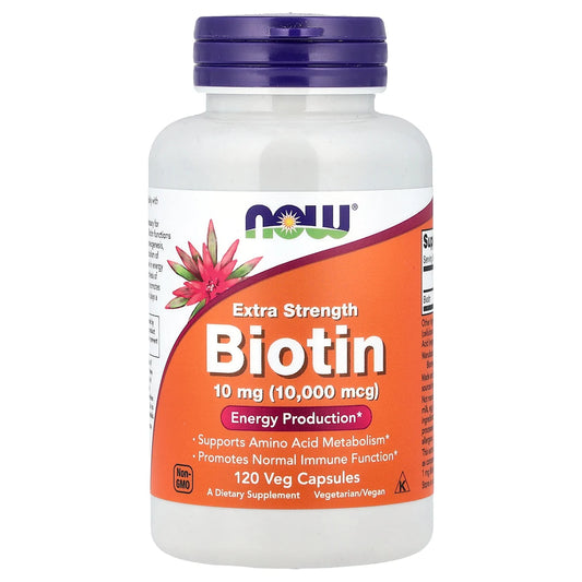 BIOTIN 10 MG NOW 120 CAPS
