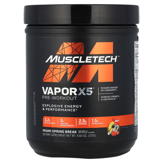VAPOR X5 PREWORKOUT MIAMI SPRING BREAK - MUSCLE TECH