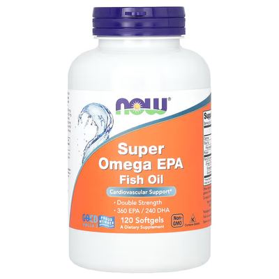 Super Omega EPA Double Strength 120 softgels - NOW Foods