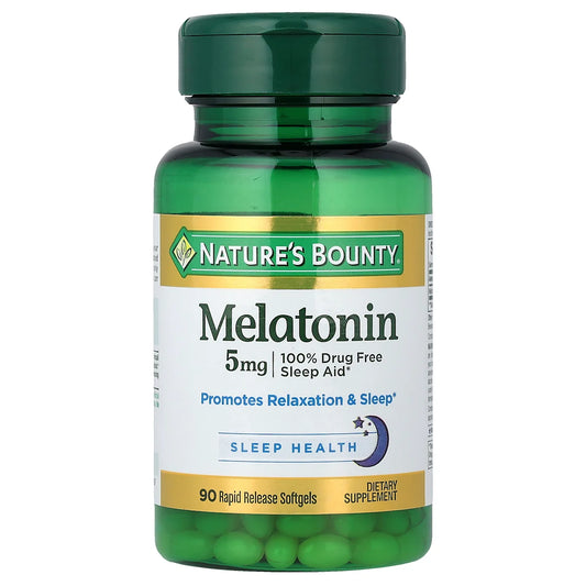 MELATONINA 5 MG X 90 CÁPSULAS GEL NB - NATURE'S BOUNTY
