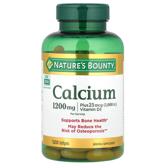 CALCIO 1.200 MG + VIT D3 1.000 IU X 120 SOFT GELS NB - NATURE'S BOUNTY