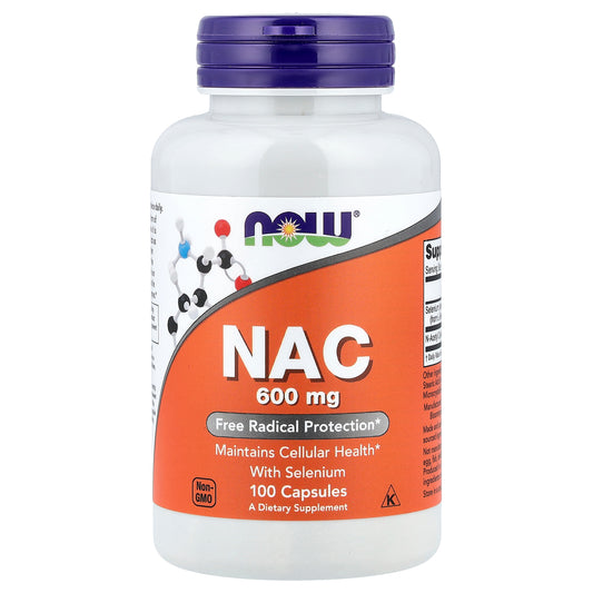NAC 600 MG 100 CÁPSULAS - NOW FOODS