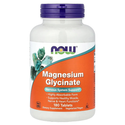 Magnesio Glycinato 180 tbls - NOW Foods
