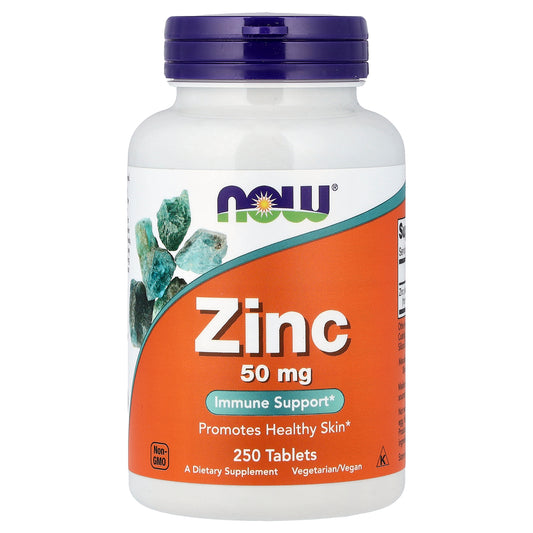 ZINC 50 MG 250 TBLS - NOW FOODS
