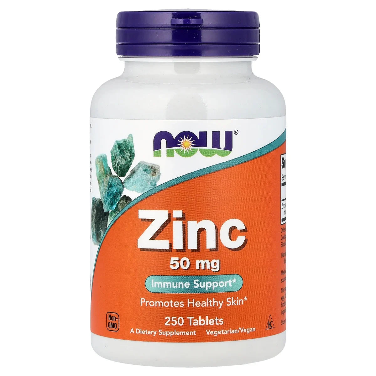 ZINC 50 MG 250 TBLS - NOW FOODS