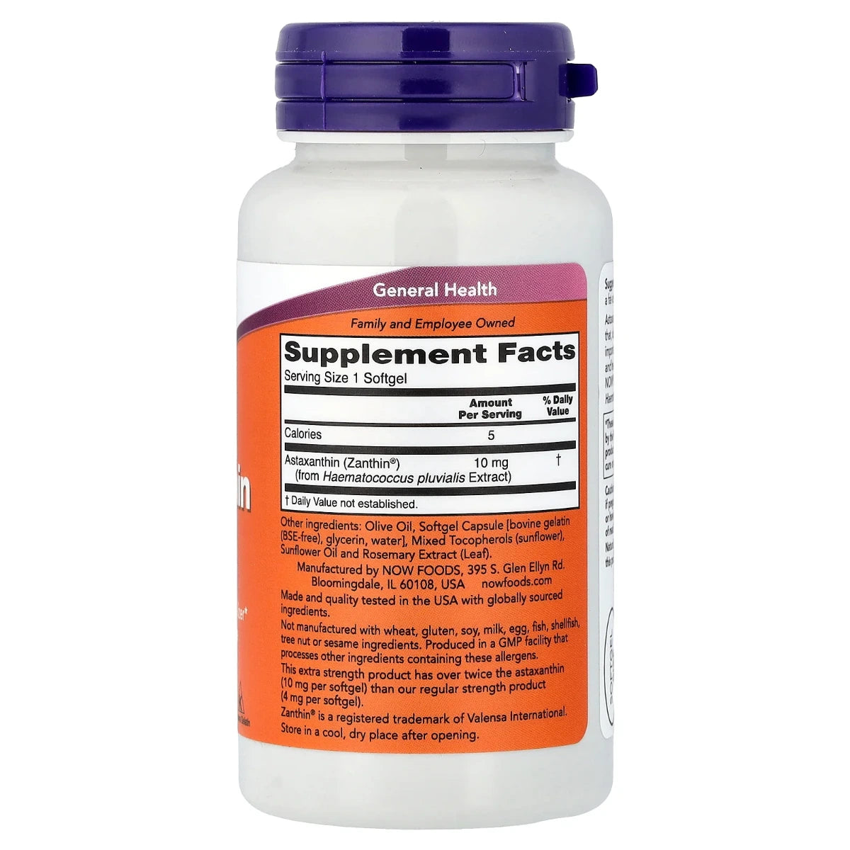 Astaxanthin 10 mg 60 caps NOW