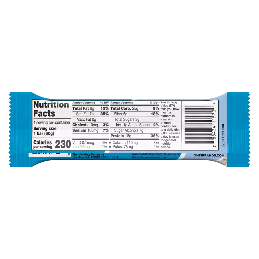 ONE BAR HERSHEYS COOKIES AND CREAM - ONE BRANDS