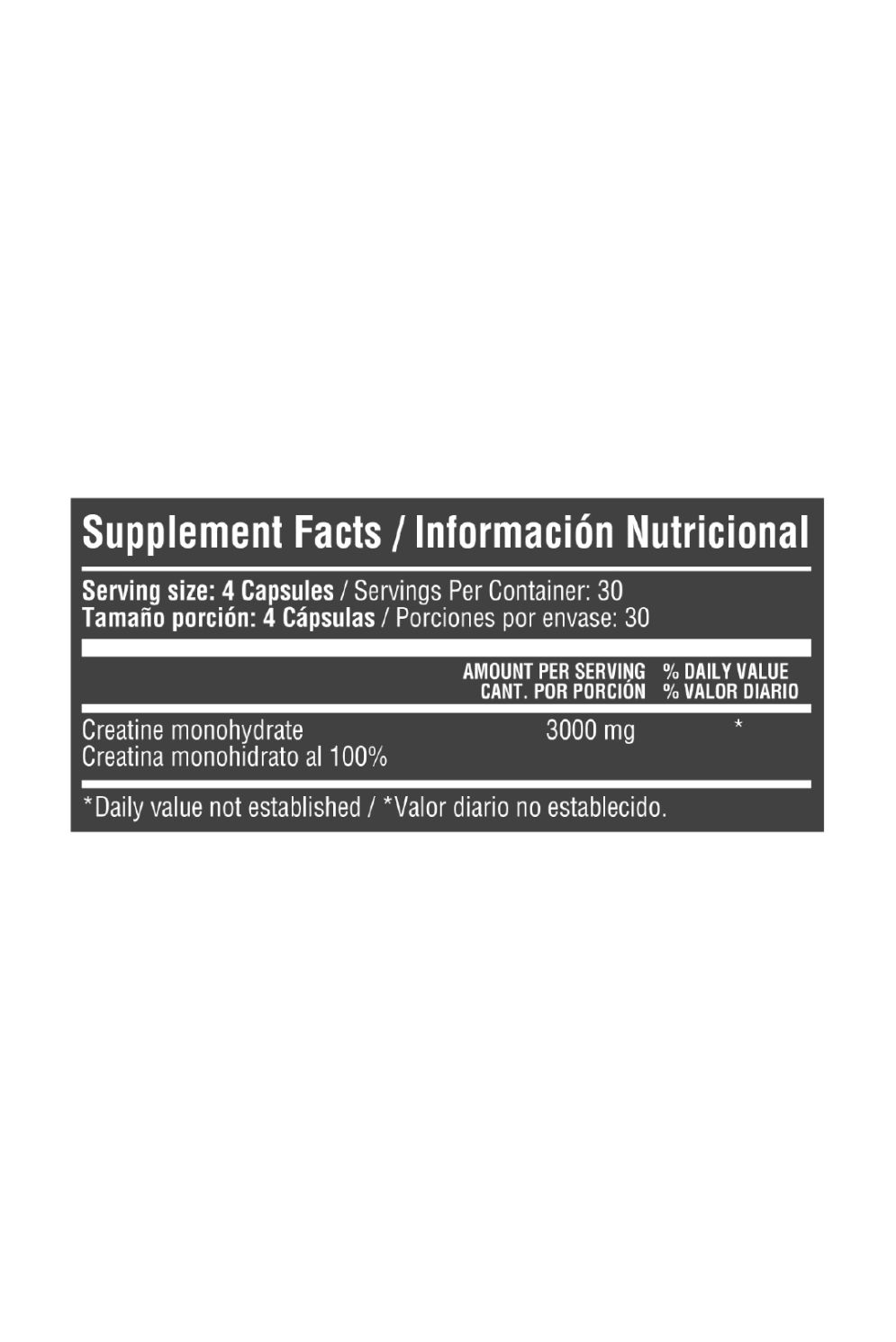 Creatina Monohidratada cápsulas