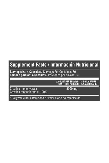 Creatina Monohidratada cápsulas