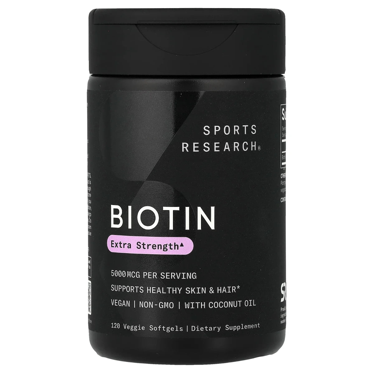 Biotin Extra Strength 5000 mcg 120 softgels Sports Research