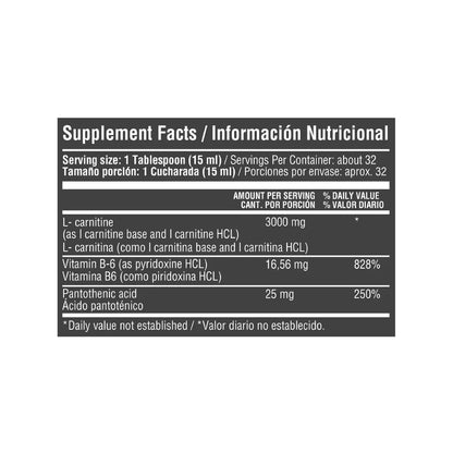 L CARNITINE LIQUIDA 3000MG HEALTHY