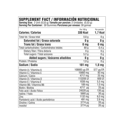 B-COMPLEX GOMITAS 60 - HEALTHY AMERICA