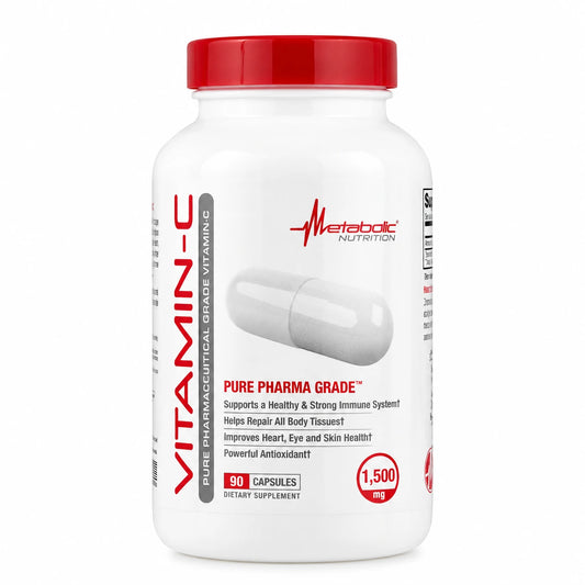 Vitamina C 90 capsulas 1500 mg - Metabolic Nutrition