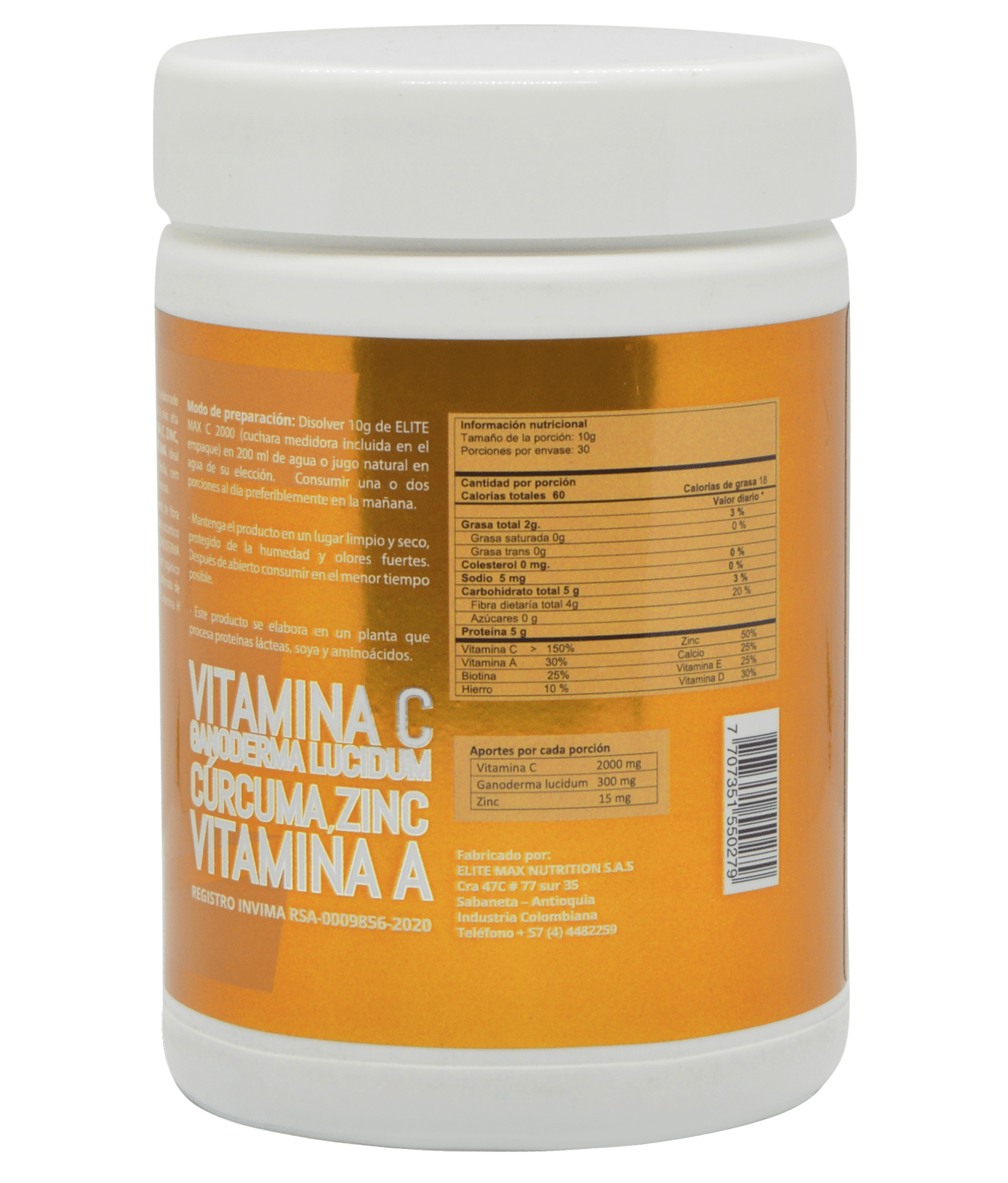 Elitemax C 2000 Vitamina C 300 Gr