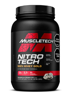 NITRO TECH WHEY GOLD 2 LB COOKIES AND CREAM - MUSCLE TECH