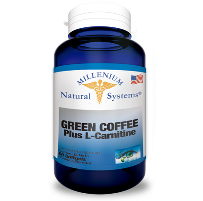 Green Coffee Plus L Carnitine 60 Softgels - Natural Systems
