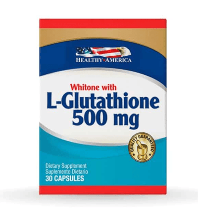 WHITONE WITH L-GLUTATHIONE 500 MG 30 CAPSULES - HEALTHY AMERICA