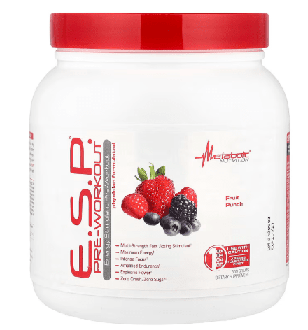 ESP PRE WORKOUT FRUIT PUNCH METABOLIC