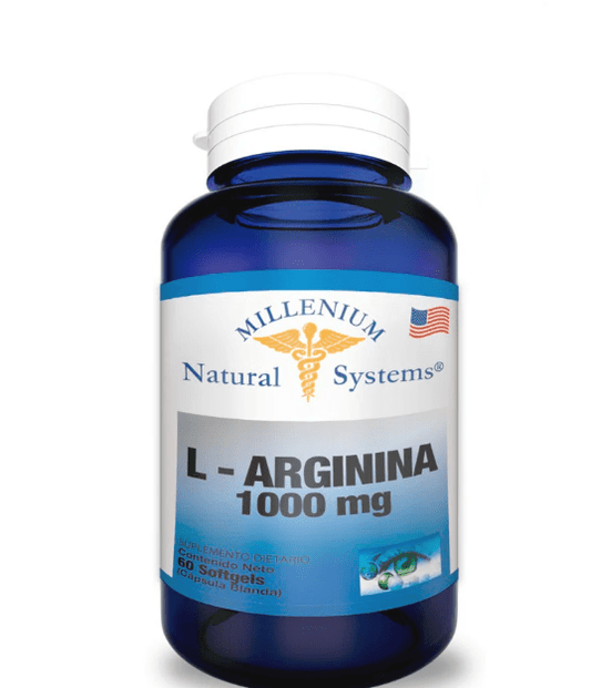 L-arginina 1.000 mg 60 Cápsulas - Natural Systems