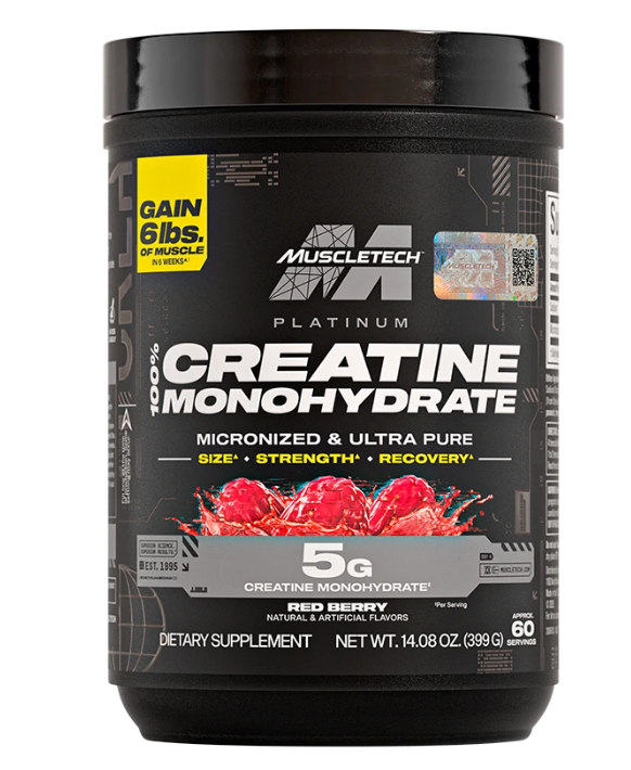 CREATINA PLATINUM RED BERRY 60 SERV - MUSCLE TECH