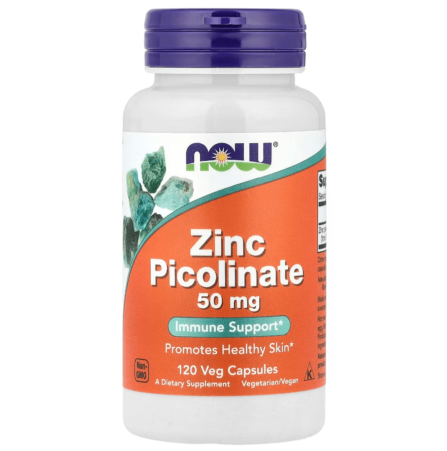 Zinc Picolinato 50 mg 120 Capsulas - NOW