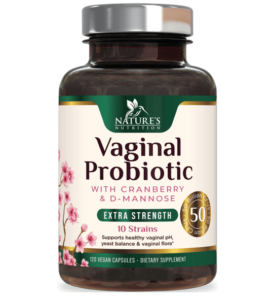 PROBIOTICOS VAGINALES 50 BILLONES + CRANBERRY + DMA„OSA X 120 CAP NATURES NUTRITION
