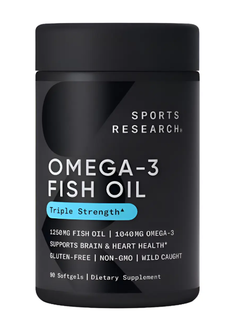 OMEGA 3 EPA 690 MG +1250MG FISH OIL 90 CAPSULAS - SPORTS RESEARCH
