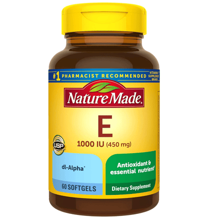 Vitamina E 1000 IU 450 Mg 60 Softgels - Nature Made