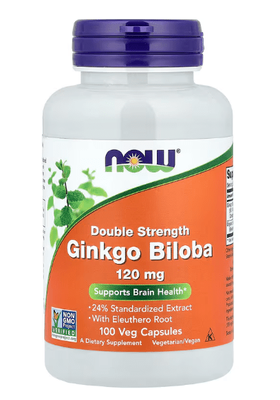 GINKGO BILOBA 120 MG CAPS 100 CAPS - NOW