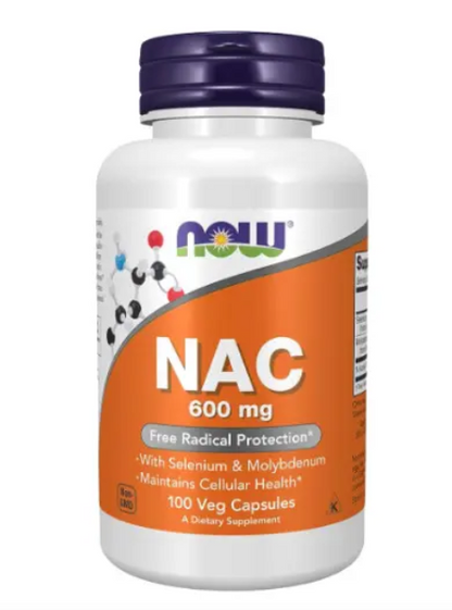 NAC 600 MG 100 CAPSULAS - NOW FOODS