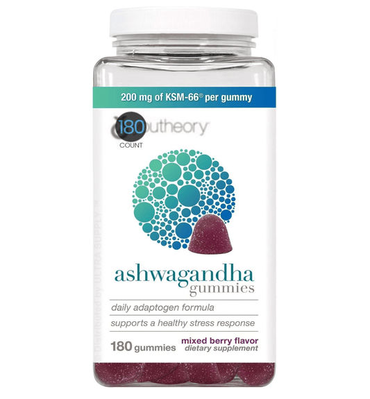 ASHWAGANDHA GUMMIES KSM-66 200 MG 180 GOMITAS - YOUTHEORY