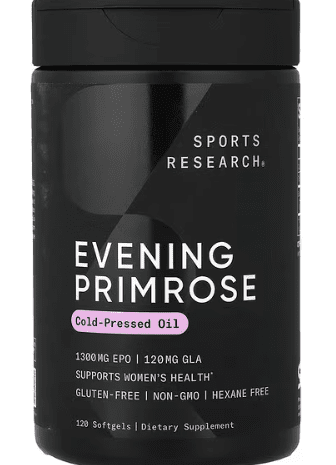 EVENING PRIMROSE OIL 1300 MG 120 SOFTGELS - SPORTS RESEARCH