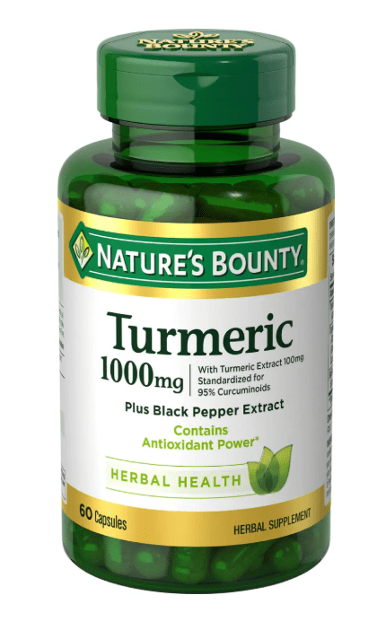 TURMERIC CURCUMA 1.000 MG + PIMIENTA 5MGX60 - NATURE'S BOUNTY