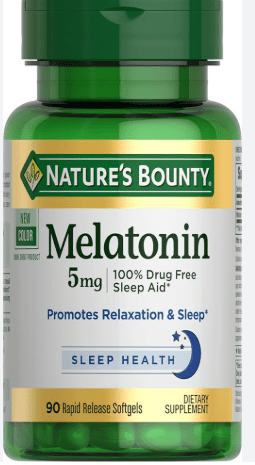 Melatonina 5 mg 90 Caps Gel Nb CAPS - Nature's bounty