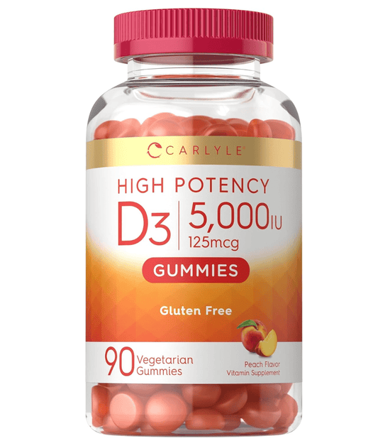 D3 5,000 IU 125 MCG 90 VEGETARIAN GUMMIES CARLYLE