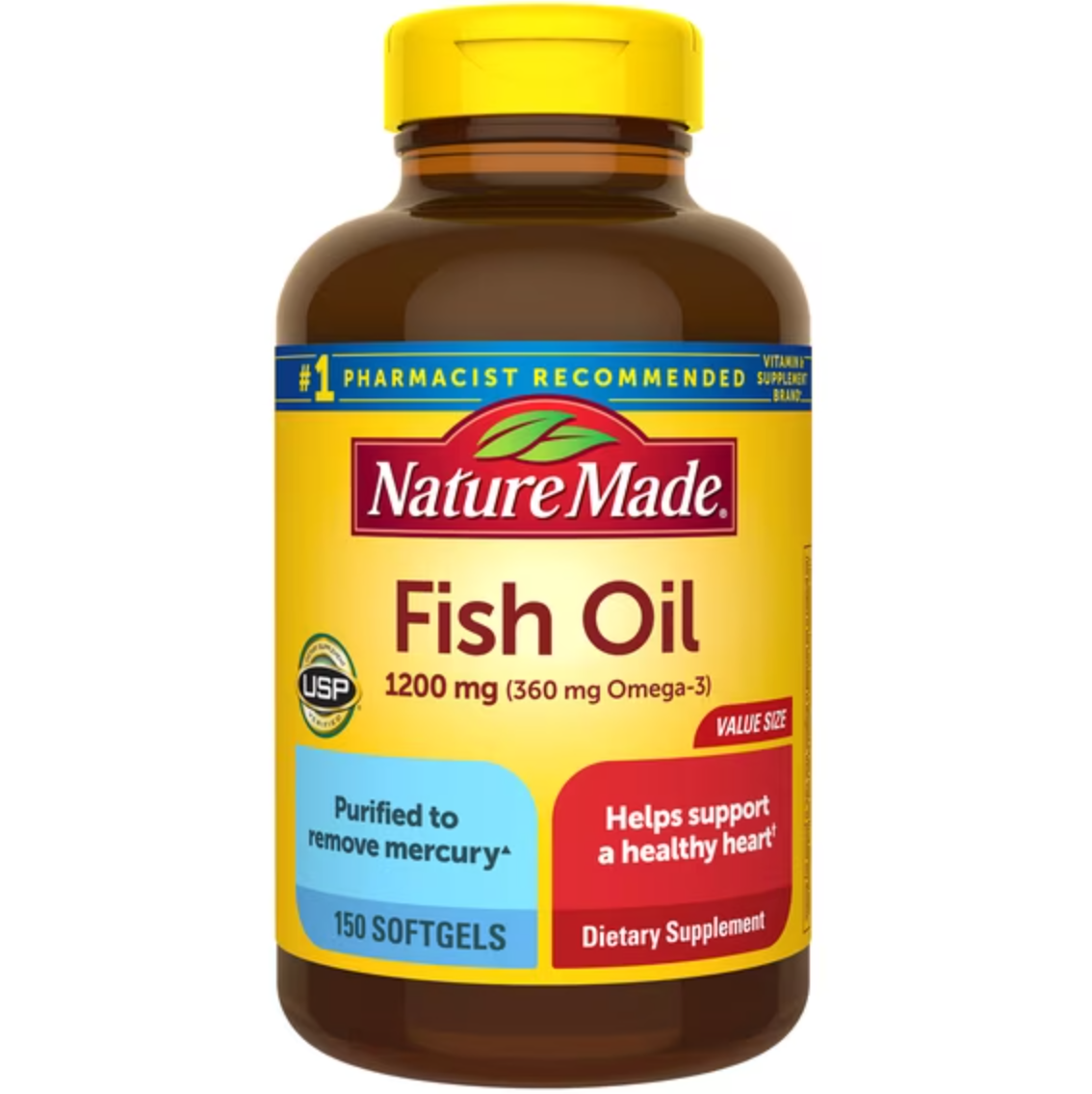 OMEGA 3 1200 MG 150 SOFTGELS NATURES MADE