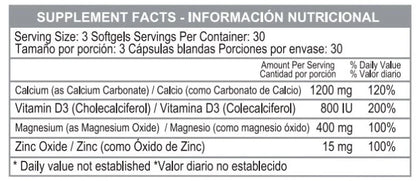 Cal-Mag-Zinc más Vitamina D3