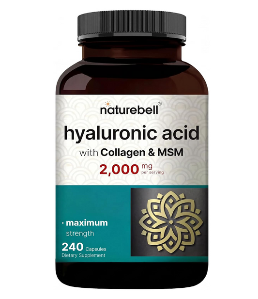 Hyaluronic Acid with Collagen & MSM 2000 mg 240 capsules NatureBell