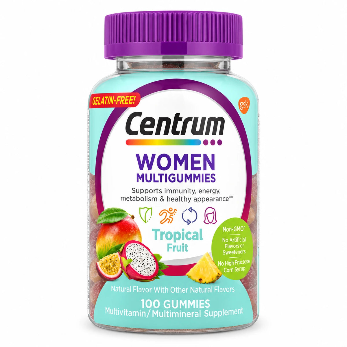 Centrum Womens x 100 Gomas Frutas Tropicales - Centrum