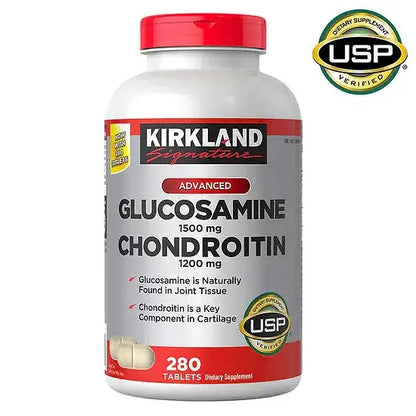 GLUCOSAMINE 1500 MG + CHONDROITIN 1200 MG 280 TABLETAS - KIRKLAND SIGNATURE