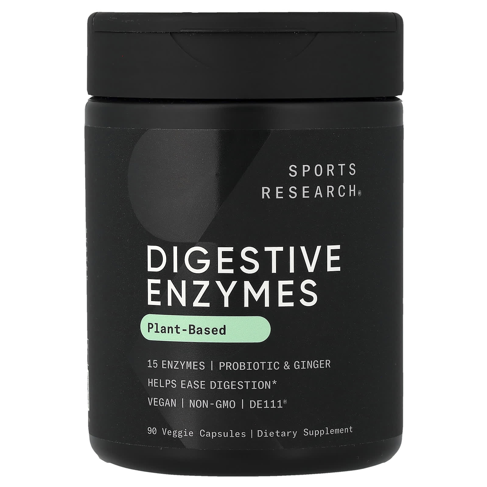 DIGESTIVE ENZYMES + PROBIOTIC 90 CAPSULAS VEGANAS - SPORTS RESEARCH