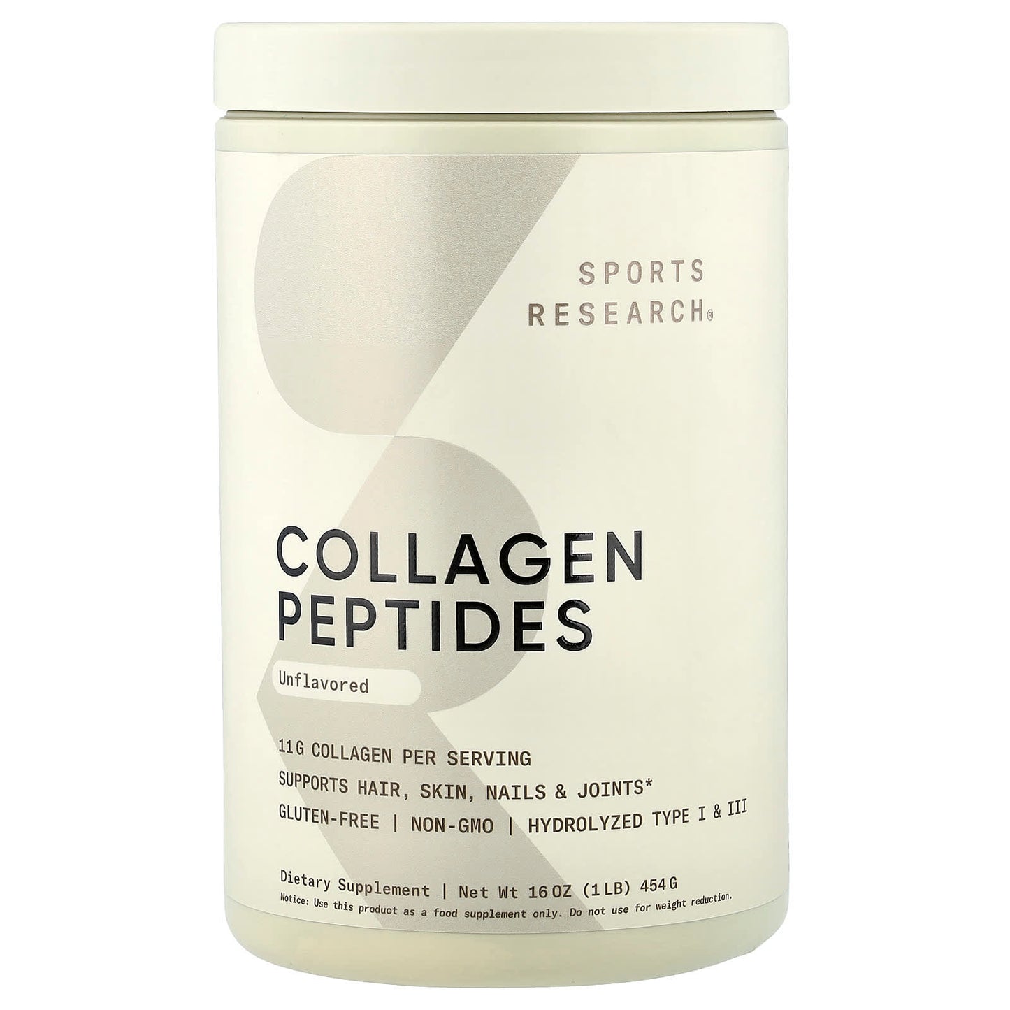 COLLAGEN PEPTIDES 16 OZ - SPORTS RESEARCH